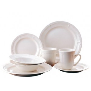Thomson Pottery Bianca 16 Piece Dinnerware Set, Service for 4 FOMS1000